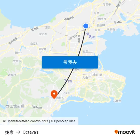 姚家 to Octava's map