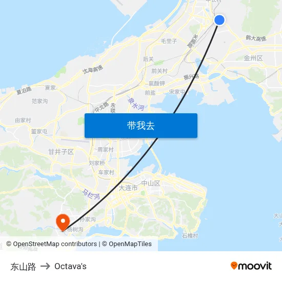 东山路 to Octava's map