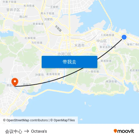 会议中心 to Octava's map