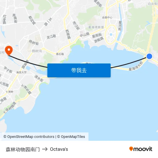 森林动物园南门 to Octava's map