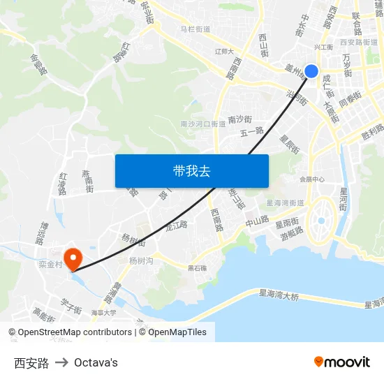 西安路 to Octava's map