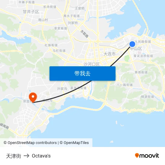 天津街 to Octava's map