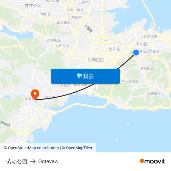 劳动公园 to Octava's map