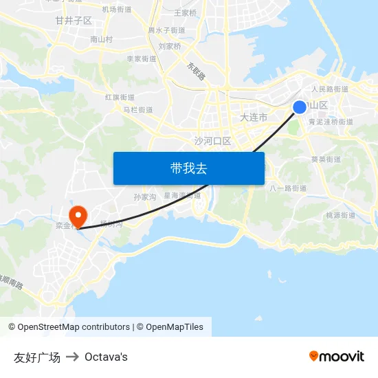 友好广场 to Octava's map