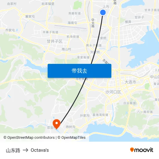 山东路 to Octava's map