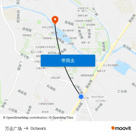 万达广场 to Octava's map