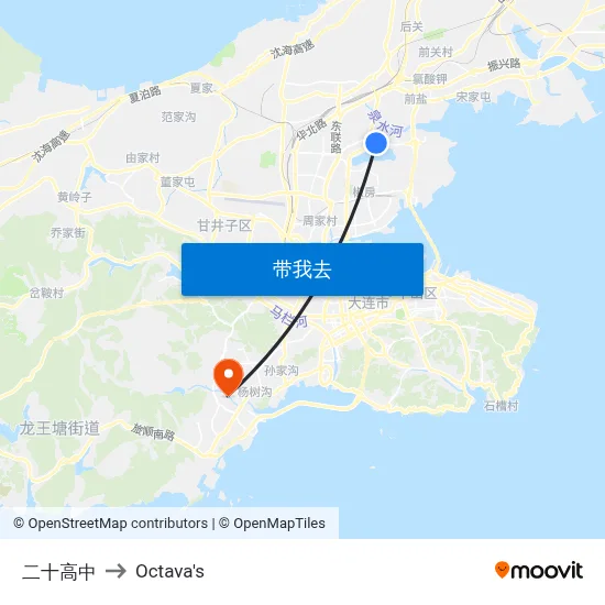 二十高中 to Octava's map