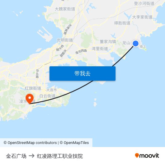 金石广场 to 红凌路理工职业技院 map
