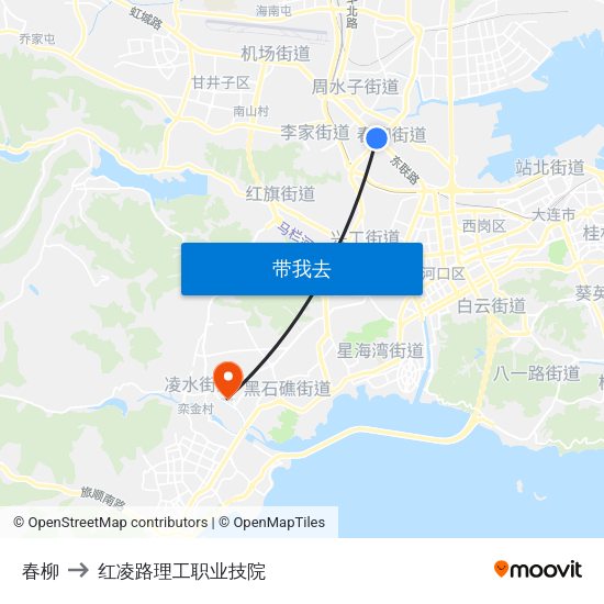 春柳 to 红凌路理工职业技院 map