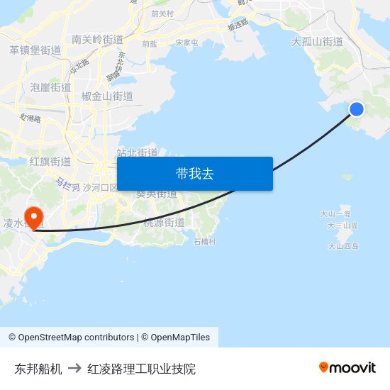 东邦船机 to 红凌路理工职业技院 map
