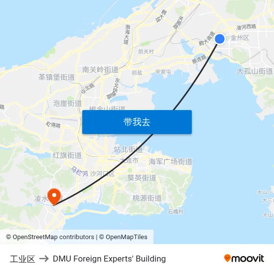 工业区 to DMU Foreign Experts' Building map