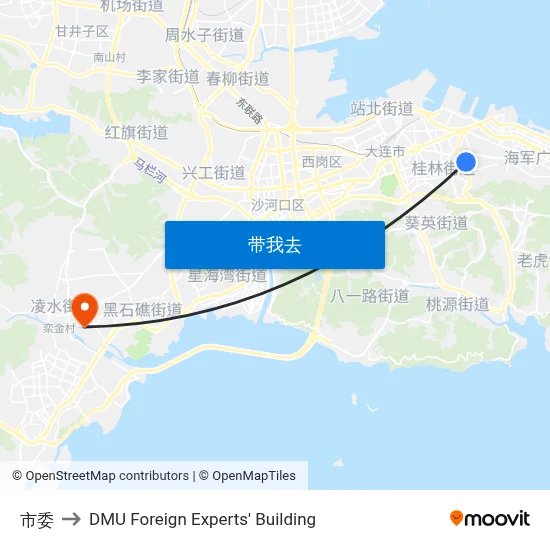 市委 to DMU Foreign Experts' Building map