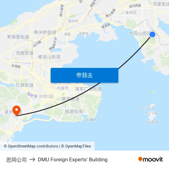 思同公司 to DMU Foreign Experts' Building map