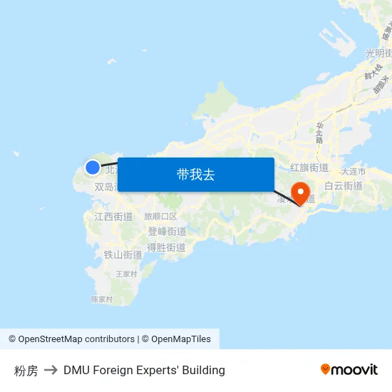 粉房 to DMU Foreign Experts' Building map