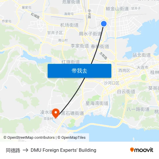 同德路 to DMU Foreign Experts' Building map