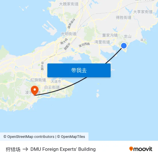 狩猎场 to DMU Foreign Experts' Building map