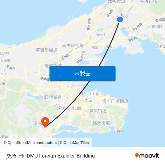 货场 to DMU Foreign Experts' Building map