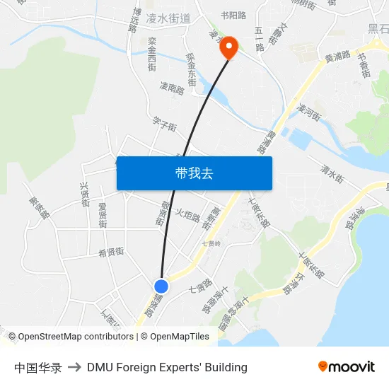 中国华录 to DMU Foreign Experts' Building map