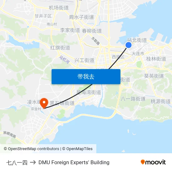 七八一四 to DMU Foreign Experts' Building map