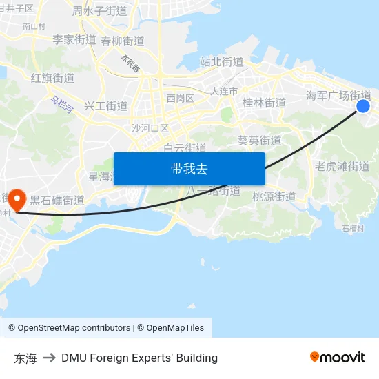 东海 to DMU Foreign Experts' Building map