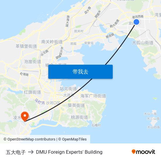 五大电子 to DMU Foreign Experts' Building map