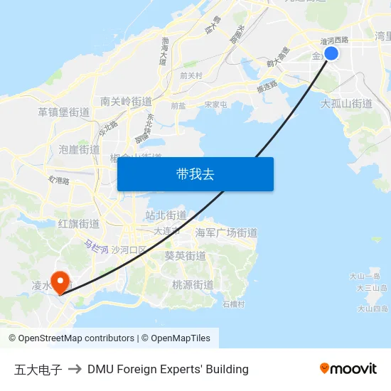 五大电子 to DMU Foreign Experts' Building map