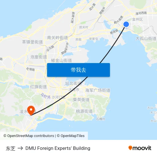 东芝 to DMU Foreign Experts' Building map