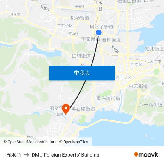 周水前 to DMU Foreign Experts' Building map