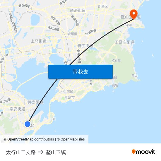 太行山二支路 to 鳌山卫镇 map