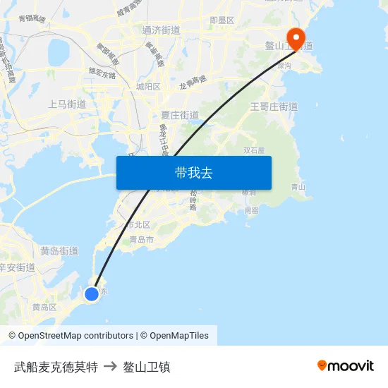 武船麦克德莫特 to 鳌山卫镇 map