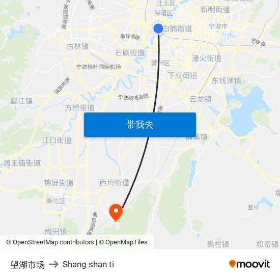 望湖市场 to Shang shan ti map