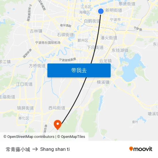 常青藤小城 to Shang shan ti map