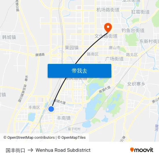 国丰街口 to Wenhua Road Subdistrict map