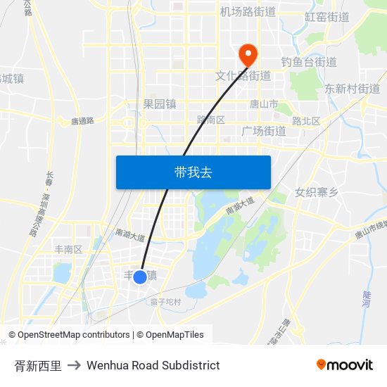 胥新西里 to Wenhua Road Subdistrict map