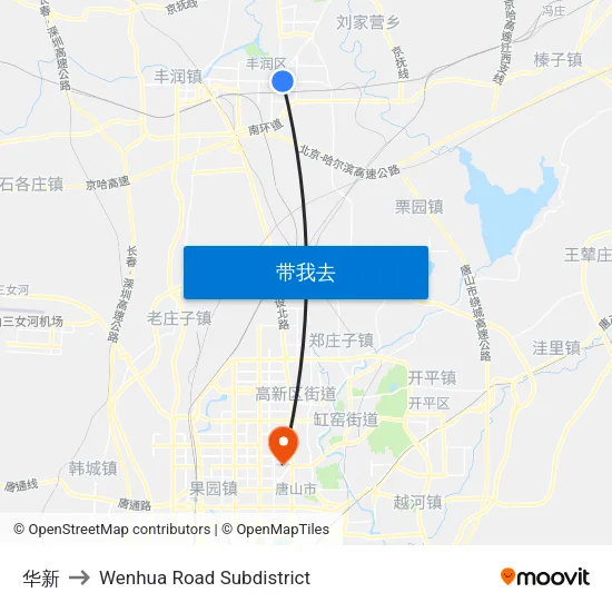 华新 to Wenhua Road Subdistrict map