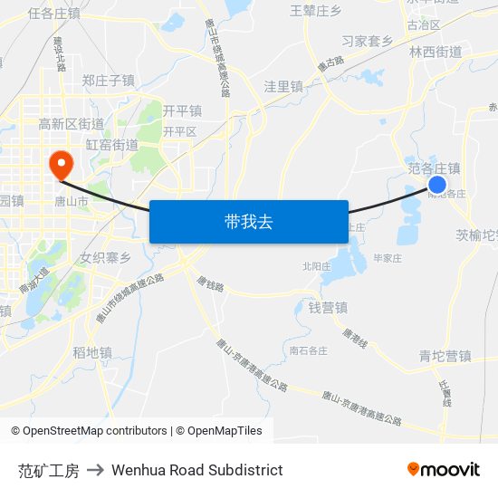 范矿工房 to Wenhua Road Subdistrict map