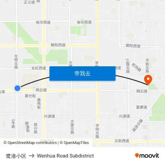 鹭港小区 to Wenhua Road Subdistrict map