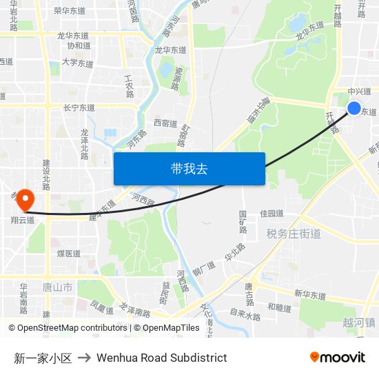 新一家小区 to Wenhua Road Subdistrict map