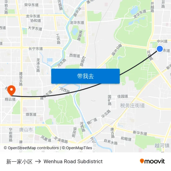 新一家小区 to Wenhua Road Subdistrict map