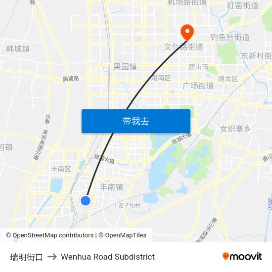 瑞明街口 to Wenhua Road Subdistrict map