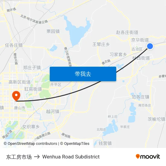 东工房市场 to Wenhua Road Subdistrict map