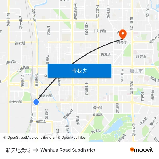 新天地美域 to Wenhua Road Subdistrict map