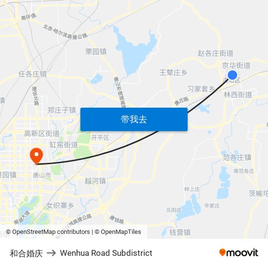 和合婚庆 to Wenhua Road Subdistrict map