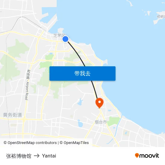 张裕博物馆 to Yantai map