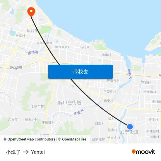 小埠子 to Yantai map