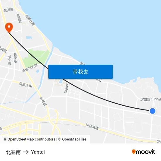 北寨南 to Yantai map