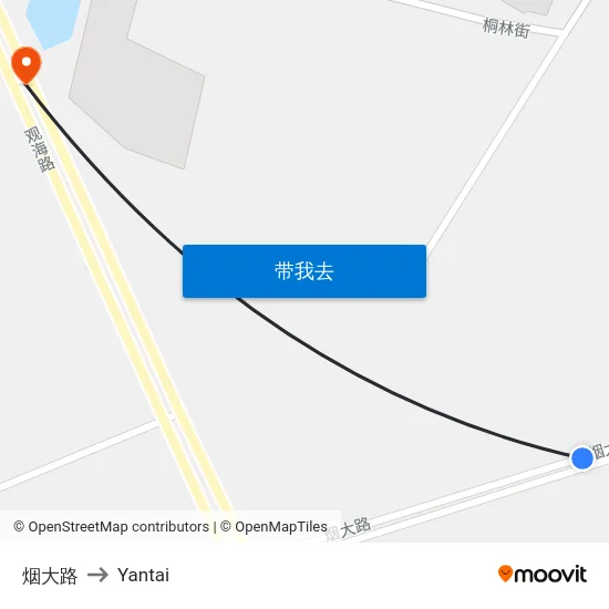 烟大路 to Yantai map