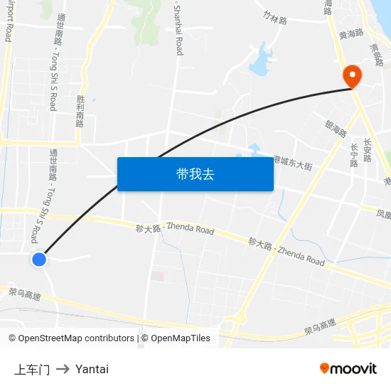 上车门 to Yantai map