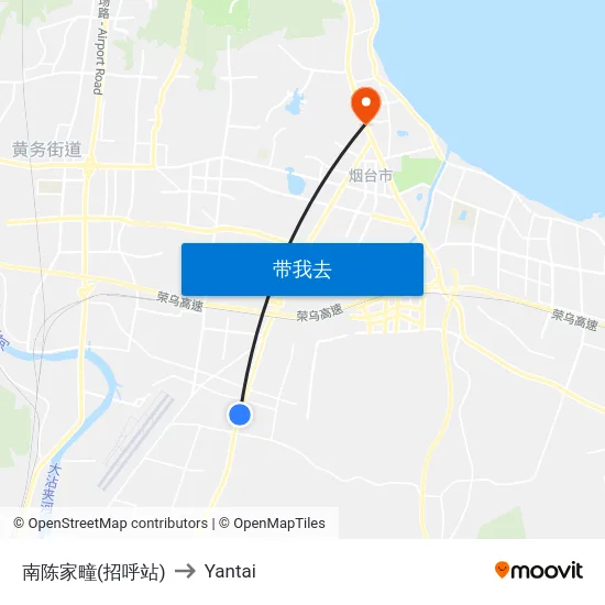 南陈家疃(招呼站) to Yantai map