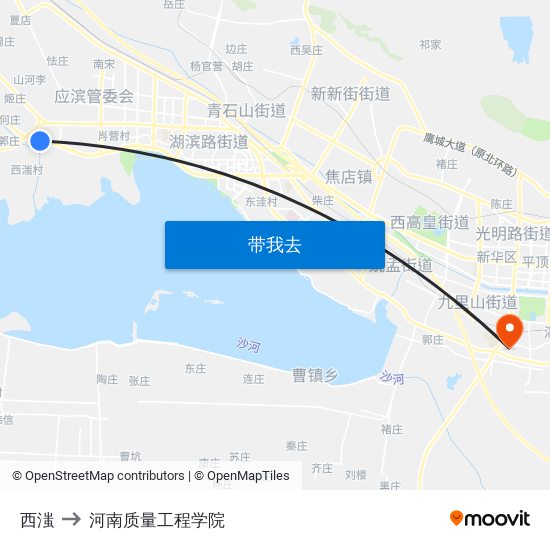 西滍 to 河南质量工程学院 map